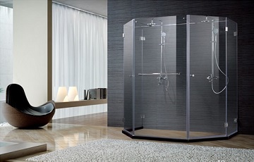 10mm high polished edge tempered glass for shower door